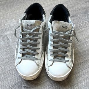 P448 glitter sneakers. Size 38. Usually I wear an 8/8.5